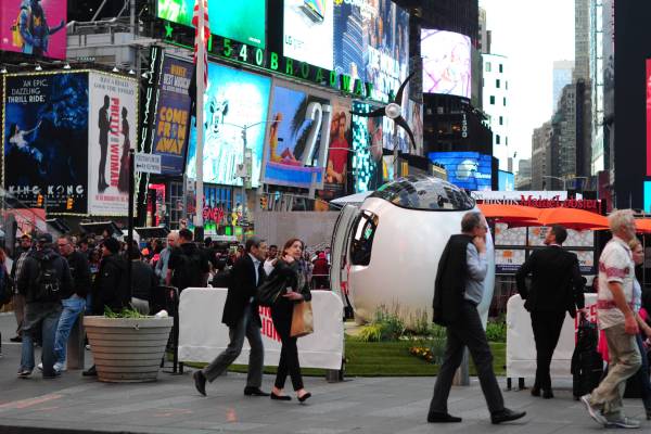 Times Square, NYC, Design festival exhibition