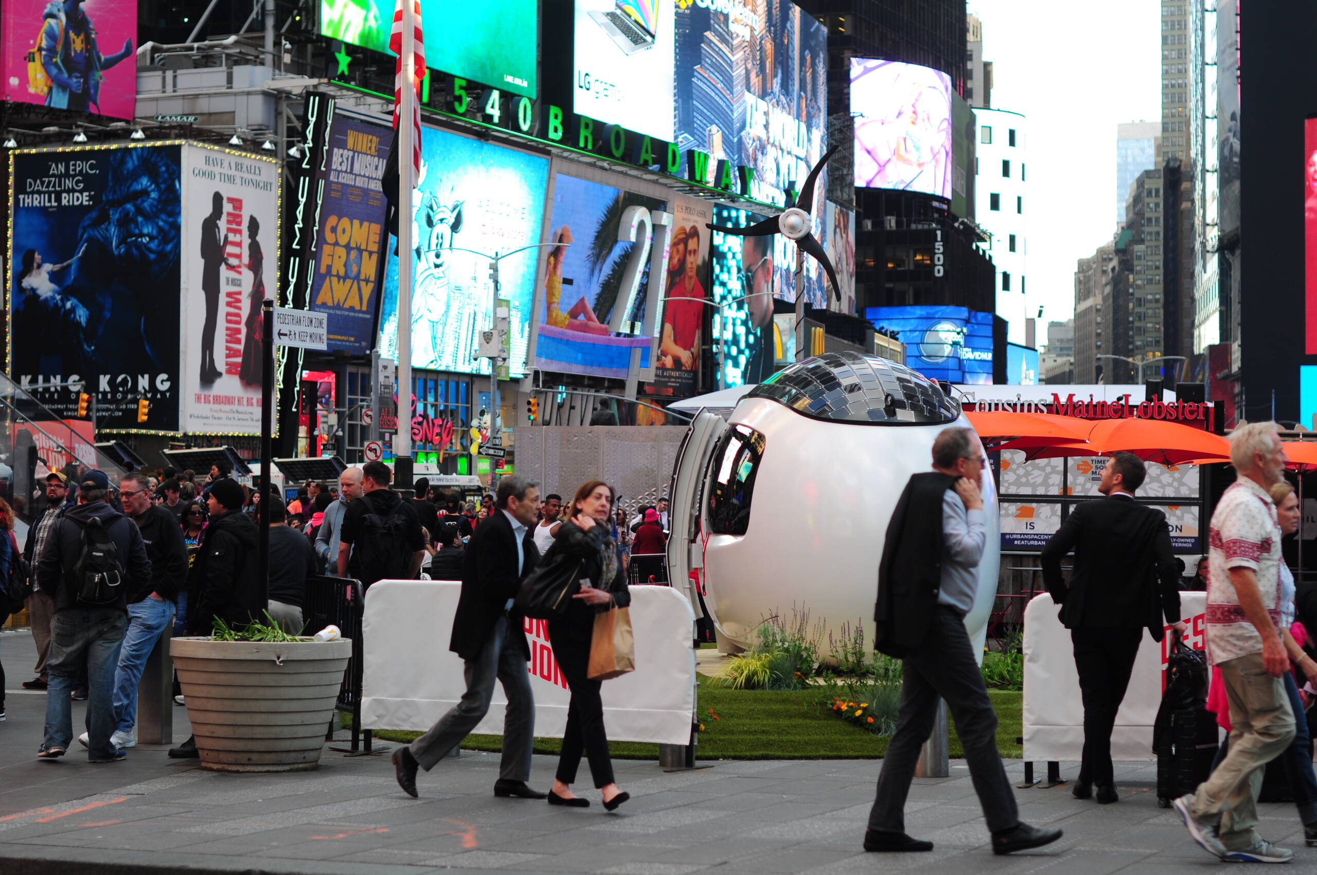 Times Square, NYC, Design festival exhibition